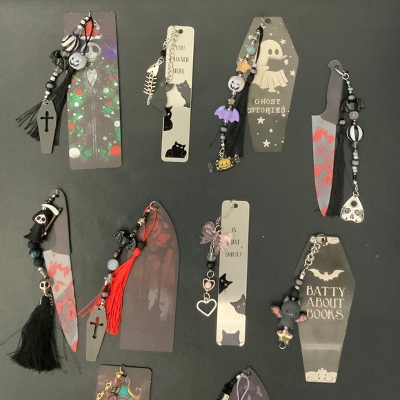 Custom metal and acrylic book marks $20 each or 2 FOR $30 - Picture 2 of 3